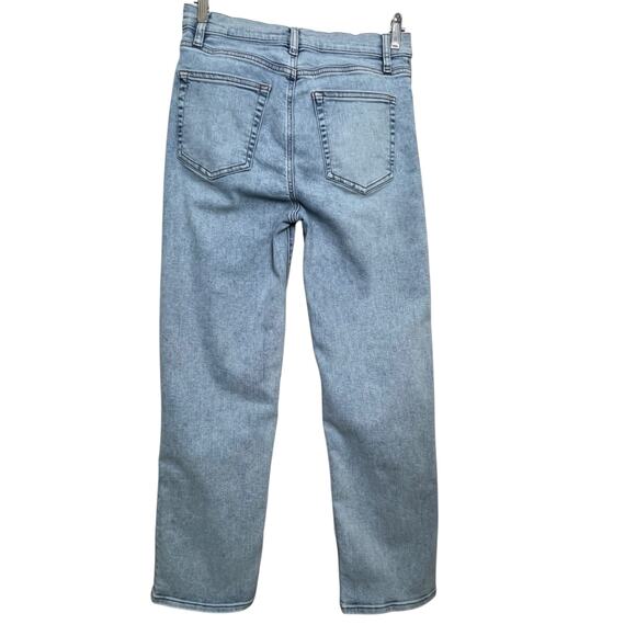 Frame Le Sleek Straight Jeans Size 29 Light Wash High Rise Stretch Denim - Picture 2 of 10
